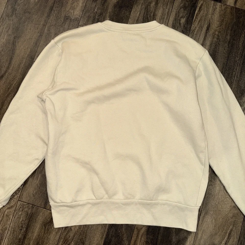 Chevorlet Camaro‎ Creme Crew Neck Pullover Sweater Graphic Print GM Men's Size S